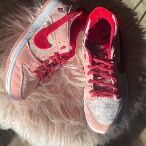 Nike Women's Vibrant Pink and Red Sneakers